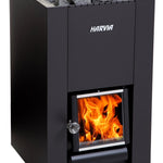 Harvia Linear 18 Compact Black – Brændefyret saunaovn