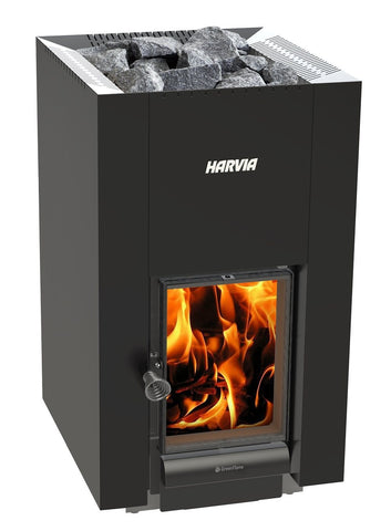 Harvia Linear 22 GreenFlame – Brændefyret saunaovn